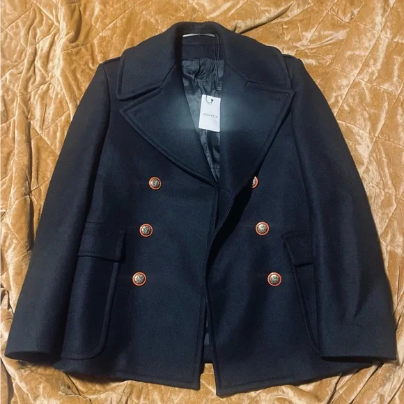 Men’s Givenchy Unicorn Buttons Double-Breasted Coat Pea Coats